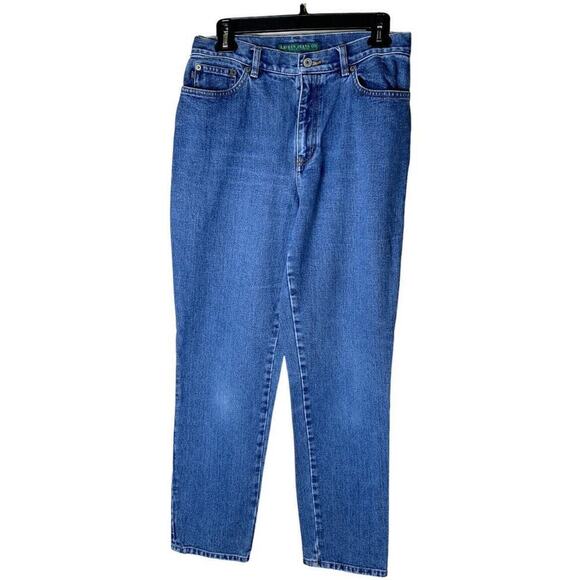 Lauren Ralph Lauren Jeans Women's Size 6 High Rise Relaxed Fit Medium Wash Denim - Picture 1 of 9